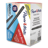 Write Bros. Stick Ballpoint Pen Value Pack, 1mm, Black Ink-barrel, 60-pack