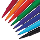 Point Guard Flair Stick Porous Point Pen, Bold 1.4mm, Assorted Ink-barrel, 48-set