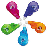 Dryline Mini Correction Tape, 1-5" X 197", Non-refillable, 5-pack