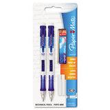 Clear Point Mechanical Pencil, 0.7 Mm, Hb (#2.5), Black Lead, Randomly Assorted Barrel Colors, 2-pack
