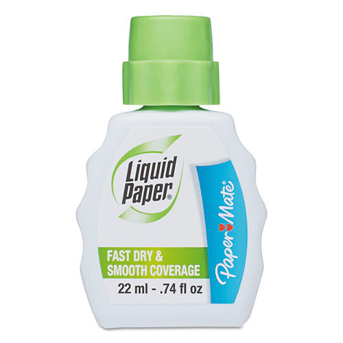 Fast Dry Correction Fluid, 22 Ml Bottle, White, 1-dozen