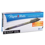 Comfortmate Ultra Retractable Ballpoint Pen, 1mm, Black Ink-barrel, Dozen