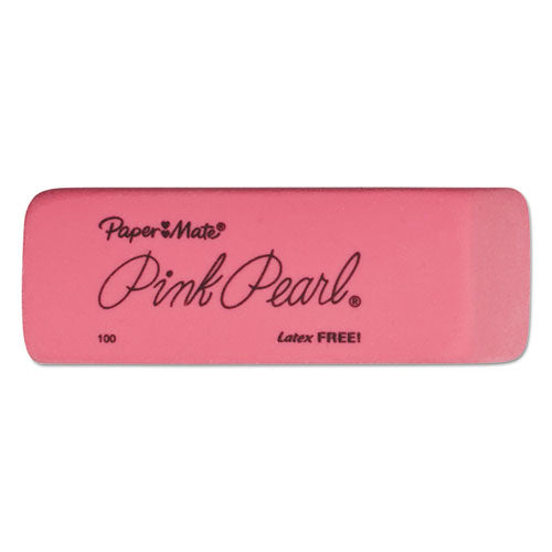 Pink Pearl Eraser, Rectangular, Medium, Elastomer, 24-box