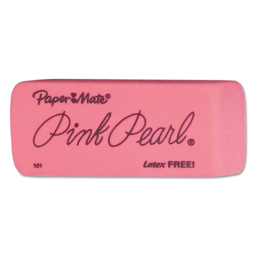 Pink Pearl Eraser, Rectangular, Large, Elastomer, 12-box