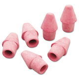 Arrowhead Eraser Caps, Pink, Elastomer, 144-box