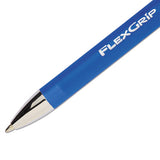 Flexgrip Elite Retractable Ballpoint Pen, Medium 1mm, Blue Ink-barrel, Dozen