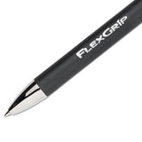 Flexgrip Elite Retractable Ballpoint Pen, 0.8mm, Black Ink-barrel, Dozen