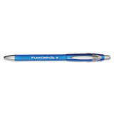 Flexgrip Elite Retractable Ballpoint Pen, Fine 0.8mm, Blue Ink-barrel, Dozen
