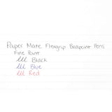 Flexgrip Elite Retractable Ballpoint Pen, Fine 0.8mm, Blue Ink-barrel, Dozen