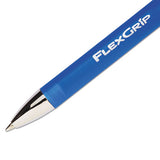 Flexgrip Elite Retractable Ballpoint Pen, Fine 0.8mm, Blue Ink-barrel, Dozen