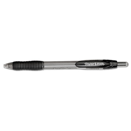 Profile Retractable Ballpoint Pen, Bold 1.4mm, Black Ink-barrel, Dozen