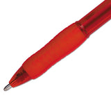 Profile Retractable Ballpoint Pen, Bold 1.4mm, Red Ink-barrel, Dozen