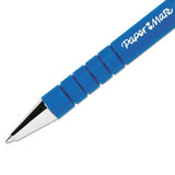 Flexgrip Ultra Retractable Ballpoint Pen, 0.8mm, Blue Ink, Black-blue Barrel, Dozen