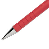 Flexgrip Ultra Stick Ballpoint Pen, Medium 1mm, Red Ink-barrel, Dozen