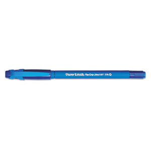 Flexgrip Ultra Stick Ballpoint Pen, Fine 0.8mm, Blue Ink-barrel, Dozen