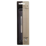 Refill For Parker Roller Ball Pens, Fine Point, Black Ink