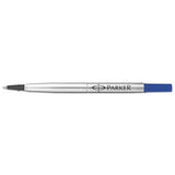 Refill For Parker Roller Ball Pens, Medium Point, Blue Ink