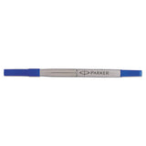 Refill For Parker Roller Ball Pens, Medium Point, Blue Ink