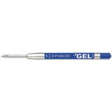 Refill For Parker Retractable Gel Ink Roller Ball Pens, Medium Point, Blue Ink, 2-pack