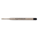 Refill For Parker Ballpoint Pens, Medium Point, Black Ink