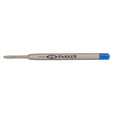 Refill For Parker Ballpoint Pens, Medium Point, Blue Ink