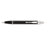 Im Retractable Ballpoint Pen Gift Box, 0.5mm, Black Ink, Black-chrome Trim Barrel