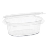 Earthchoice Pet Hinged Lid Deli Container, 4.92 X 5.87 X 1.89, 12 Oz, 1-compartment, Clear, 200-carton