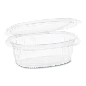 Earthchoice Pet Hinged Lid Deli Container, 4.92 X 5.87 X 2.48, 16 Oz, 1-compartment, Clear, 200-carton