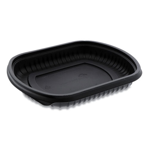 Earthchoice Clearview Mealmaster Container, 16 Oz, 8.13 X 6.5 X 1, Black, 252-carton