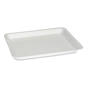 Supermarket Tray, #8s, 10.5 X 8.25 X 0.7, White, 500-carton