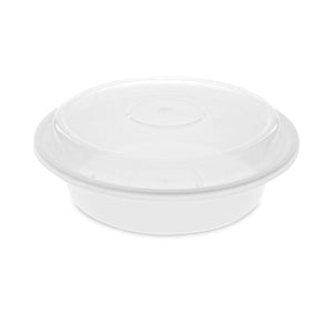 Newspring Versatainer Microwavable Containers,  24 Oz, 7 X 7 X 2.38, White-clear, 150-carton