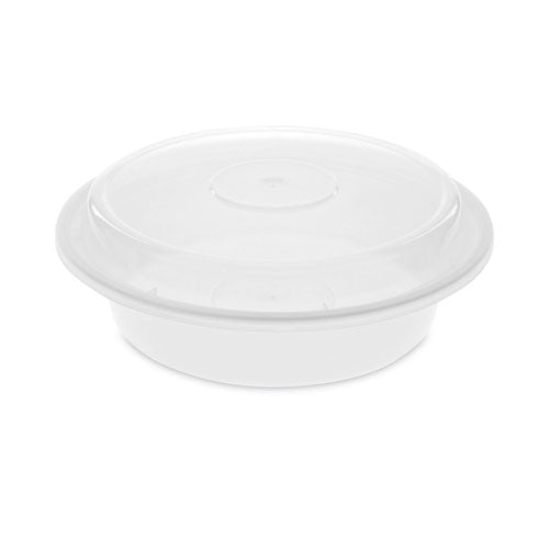Newspring Versatainer Microwavable Containers,  24 Oz, 7 X 7 X 2.38, White-clear, 150-carton