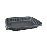 Earth Choice Entrée2go Takeout Containers, 48 Oz, 11.75 X 8.75 X 1.61, Black, 200-carton