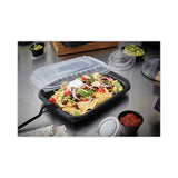 Earth Choice Entrée2go Takeout Containers, 48 Oz, 11.75 X 8.75 X 1.61, Black, 200-carton