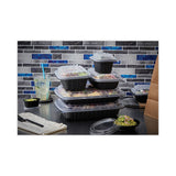 Earth Choice Entrée2go Takeout Containers, 64 Oz, 11.75 X 8.75 X 2.13, Black, 200-carton