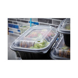 Earth Choice Entrée2go Takeout Containers, 64 Oz, 11.75 X 8.75 X 2.13, Black, 200-carton