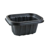 Earth Choice Entrée2go Takeout Containers, 12 Oz, 5.65 X 4.25 X 2.57, Black, 600-carton