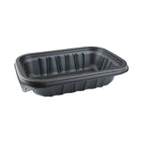 Earth Choice Entrée2go Takeout Containers, 24 Oz, 8.66 X 5.75 X 1.97, Black, 300-carton