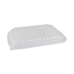 Earth Choice Entrée2go Takeout Vented Lid, 11.75 X 8.75 X 0.98, Clear, 200-carton