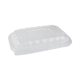 Earth Choice Entrée2go Takeout Vented Lid, 8.67 X 5.75 X 0.98, Clear, 300-carton