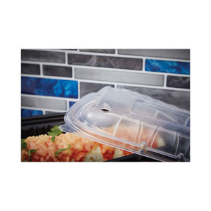 Earth Choice Entrée2go Takeout Vented Lid, 8.67 X 5.75 X 0.98, Clear, 300-carton