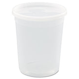 Newspring Delitainer Microwavable Container, 24 Oz, 4.55 X 4.55 X 4.35, Clear, Plastic, 480/carton