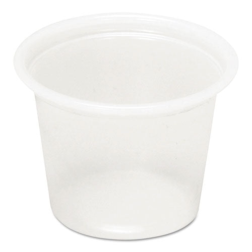 Plastic Soufflé Cups, 1 Oz, Translucent, 5000-carton