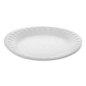 Unlaminated Foam Dinnerware, Plate, 7" Diameter, White, 900-carton