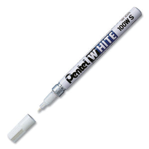 Permanent Marker, Fine Bullet Tip, White