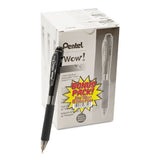 Wow! Retractable Ballpoint Pen Value Pack, Medium 1 Mm, Black Ink-barrel, 36-pack