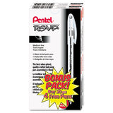 R.s.v.p. Stick Ballpoint Pen Value Pack, 1mm, Black Ink, Clear-black Barrel, 24-pack