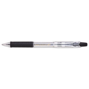 R.s.v.p. Rt Retractable Ballpoint Pen, 1mm, Black Ink, Clear Barrel, Dozen