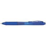 Energel-x Retractable Gel Pen, 0.7 Mm Metal Tip, Blue Ink-barrel, Dozen