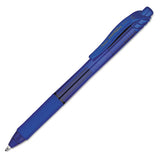 Energel-x Retractable Gel Pen, 1 Mm Metal Tip, Blue Ink, Translucent Blue Barrel, Dozen